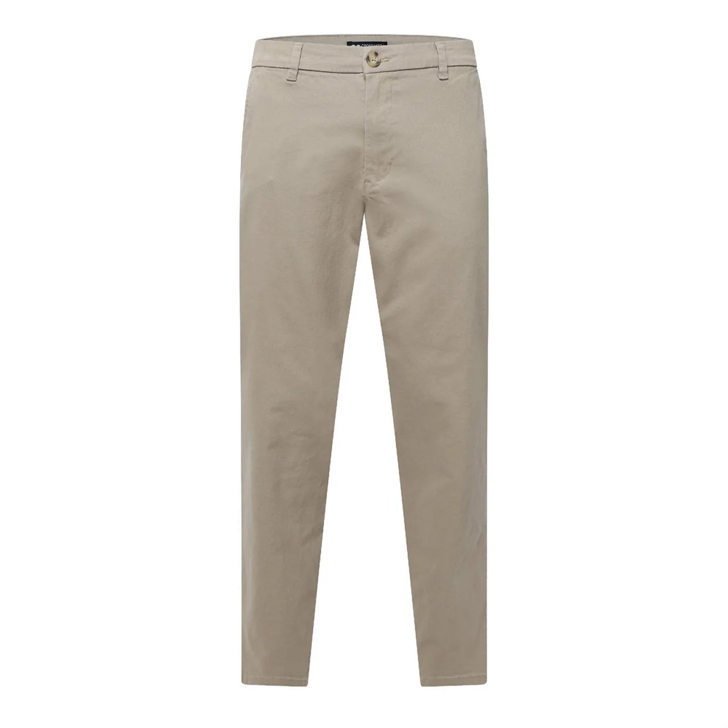 Cream - Front - Crosshatch Mens Roysden Trousers