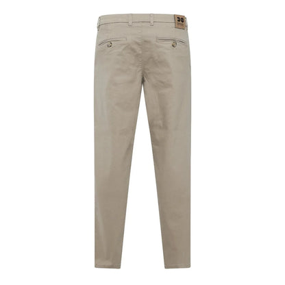 Cream - Back - Crosshatch Mens Roysden Trousers