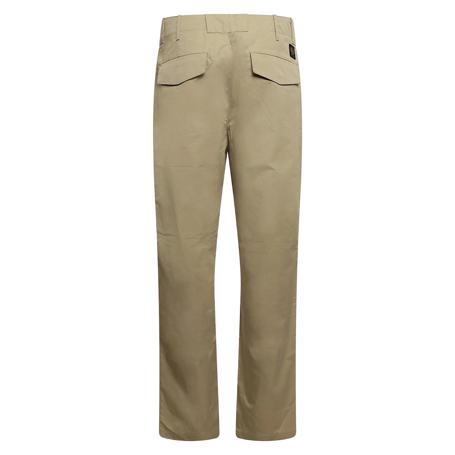 Green - Back - Belstaff Mens Jet Cotton Straight Leg Trousers
