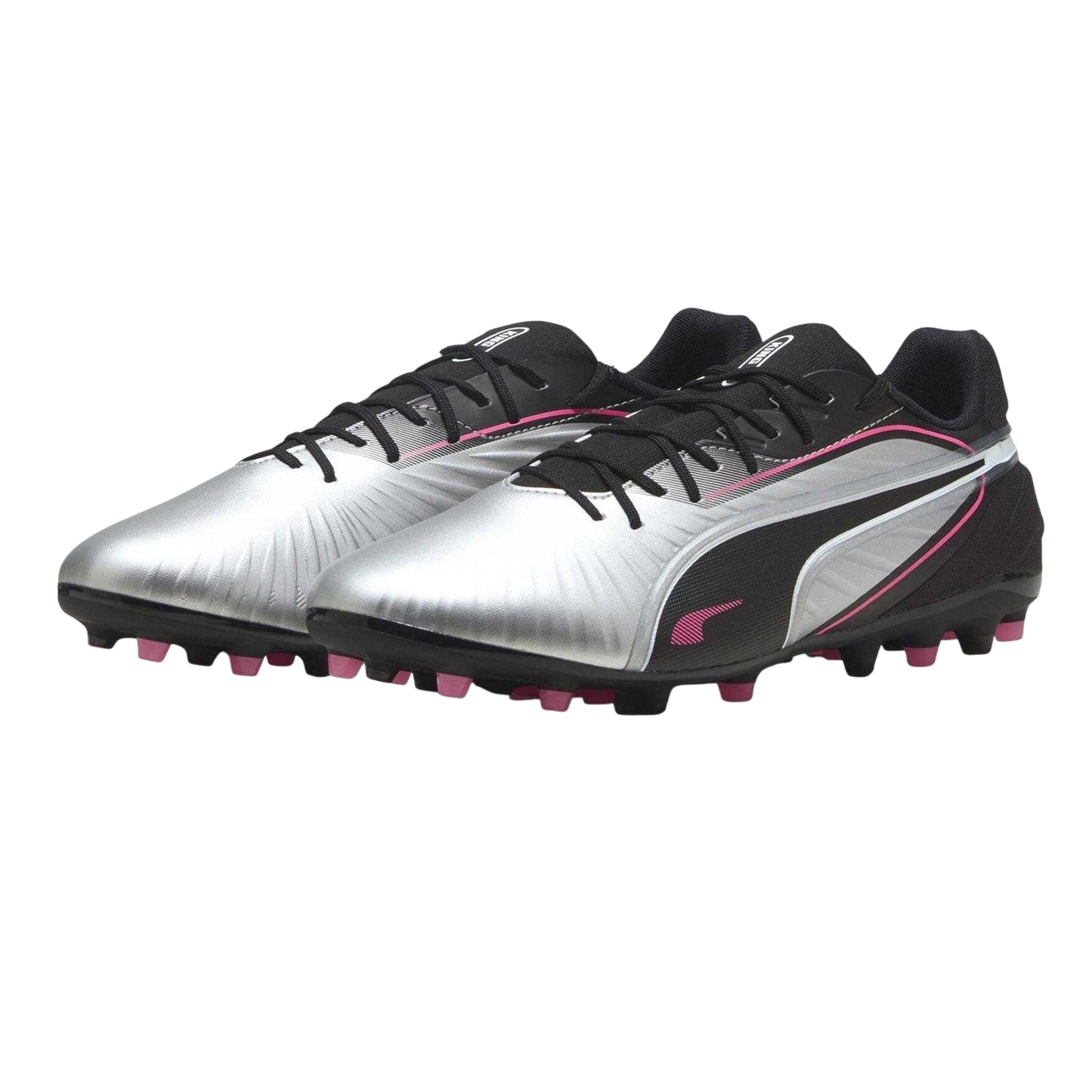 Silver - Close up - Puma Mens King Match MG Firm Ground Football Boots