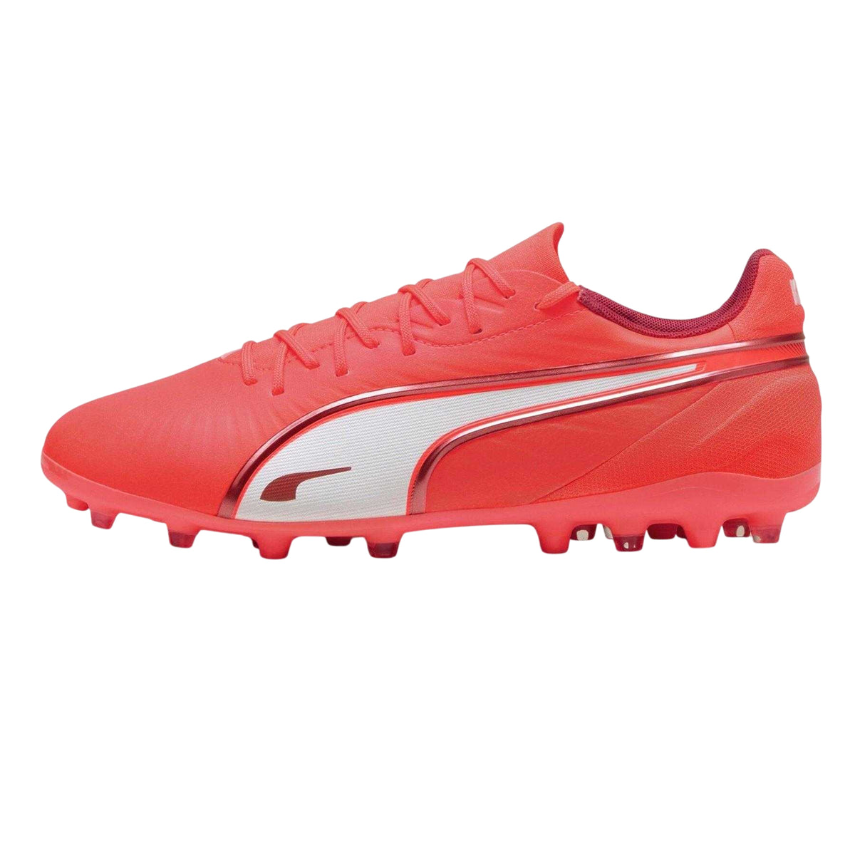 Glowing Red - Side - Puma Mens King Match MG Firm Ground Football Boots
