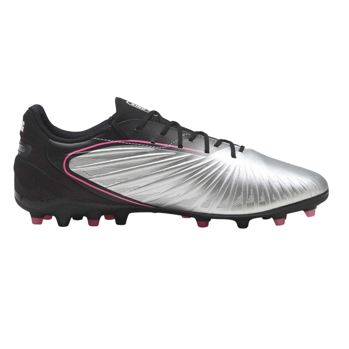 Silver - Front - Puma Mens King Match MG Firm Ground Football Boots