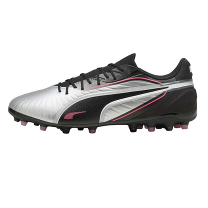Silver - Side - Puma Mens King Match MG Firm Ground Football Boots