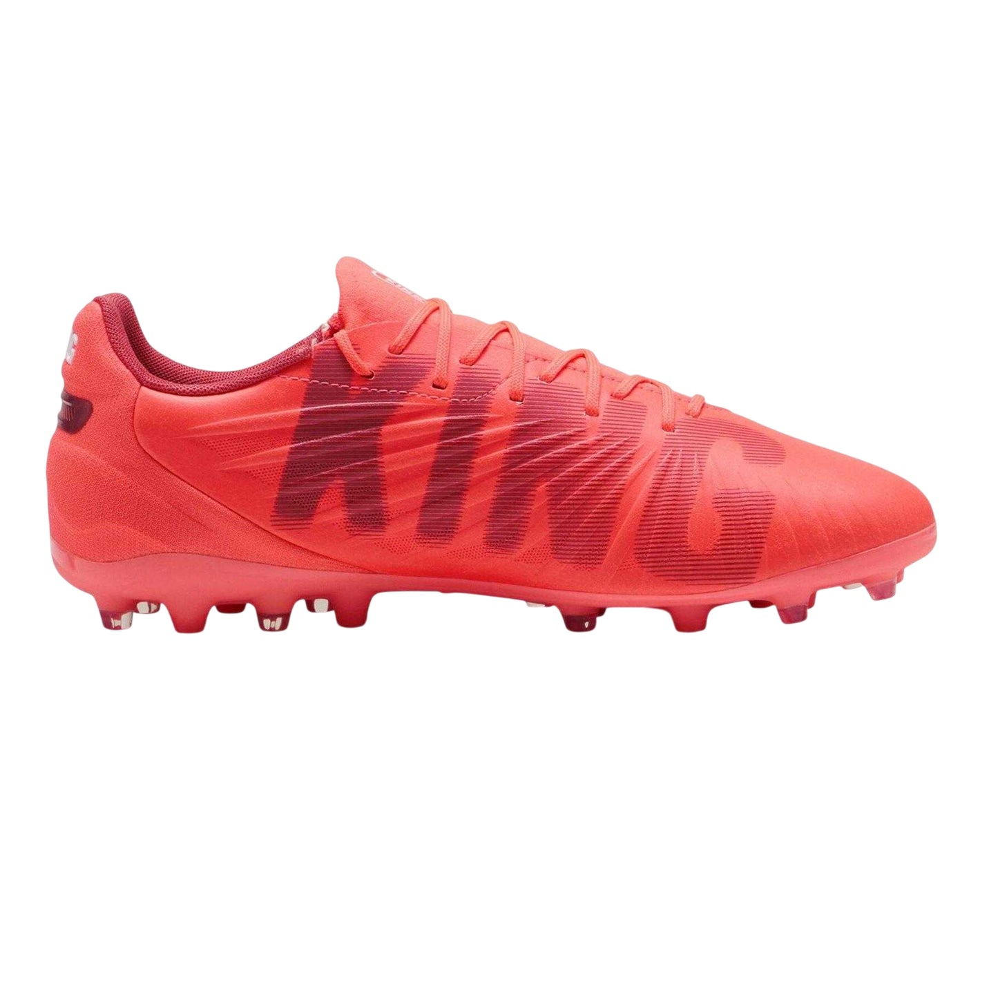 Glowing Red - Front - Puma Mens King Match MG Firm Ground Football Boots
