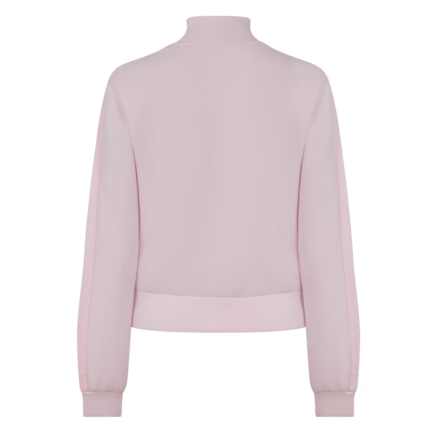 Camellia Pink - Back - Guess Womens-Ladies New Allie Embossed Scuba Full Zip Sweatshirt