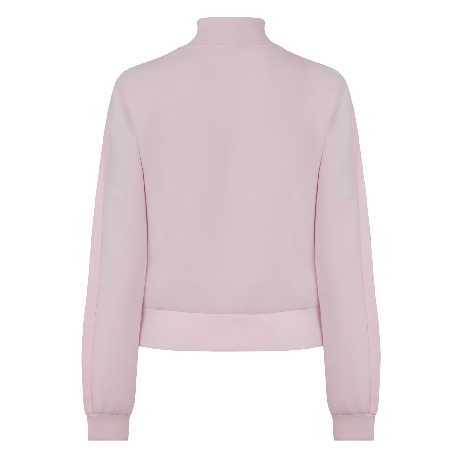 Camellia Pink - Back - Guess Womens-Ladies New Allie Embossed Scuba Full Zip Sweatshirt