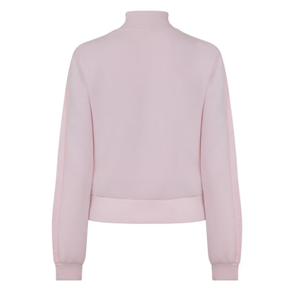 Camellia Pink - Back - Guess Womens-Ladies New Allie Embossed Scuba Full Zip Sweatshirt
