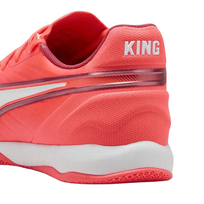 Glowing Red - Back - Puma Mens King Match It Indoor Football Trainers