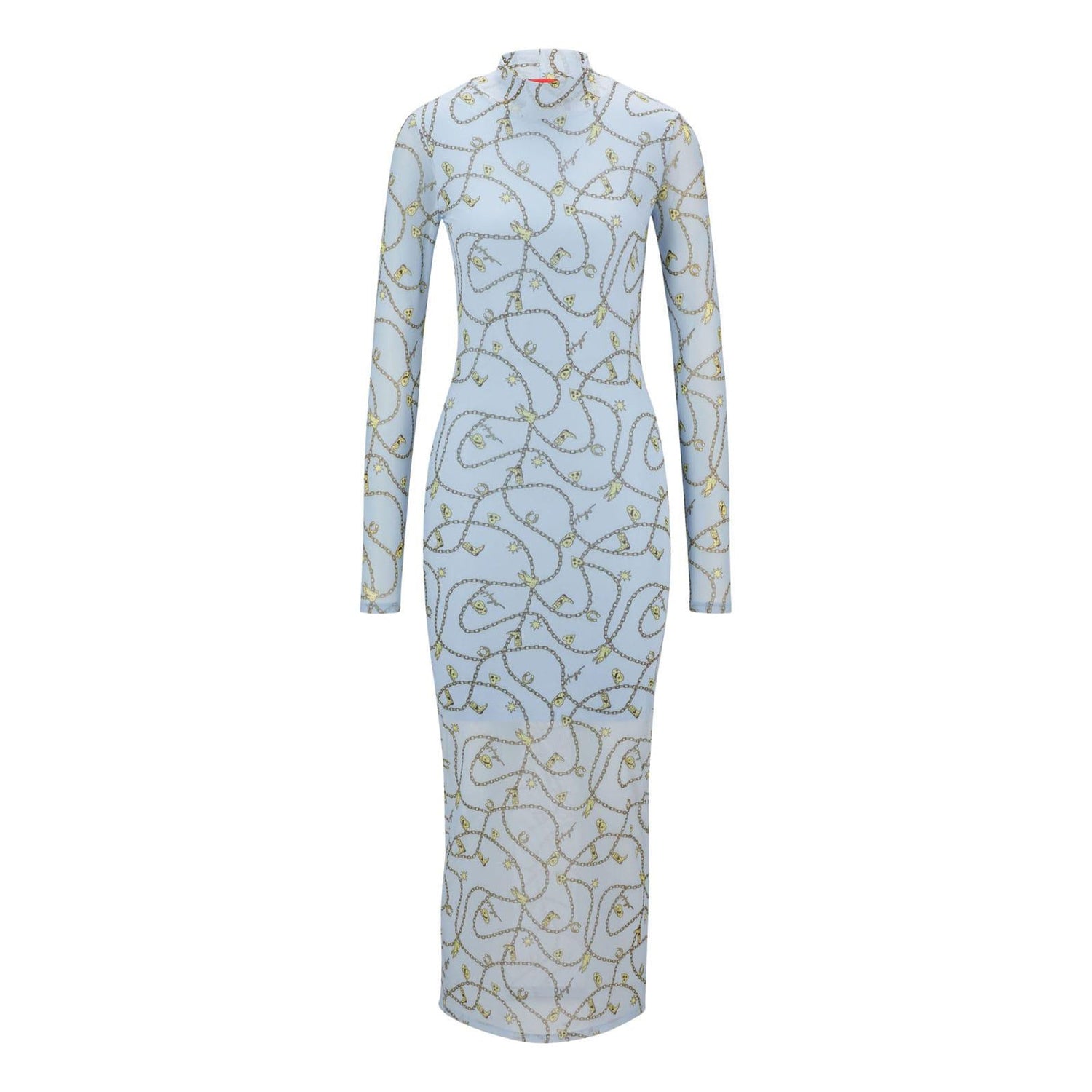Blue - Front - Hugo Womens-Ladies Nasuse_2 Midi Dress