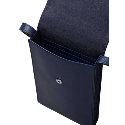 Navy - Side - Radley Picton Place Leather Cross Body Phone Carry Case