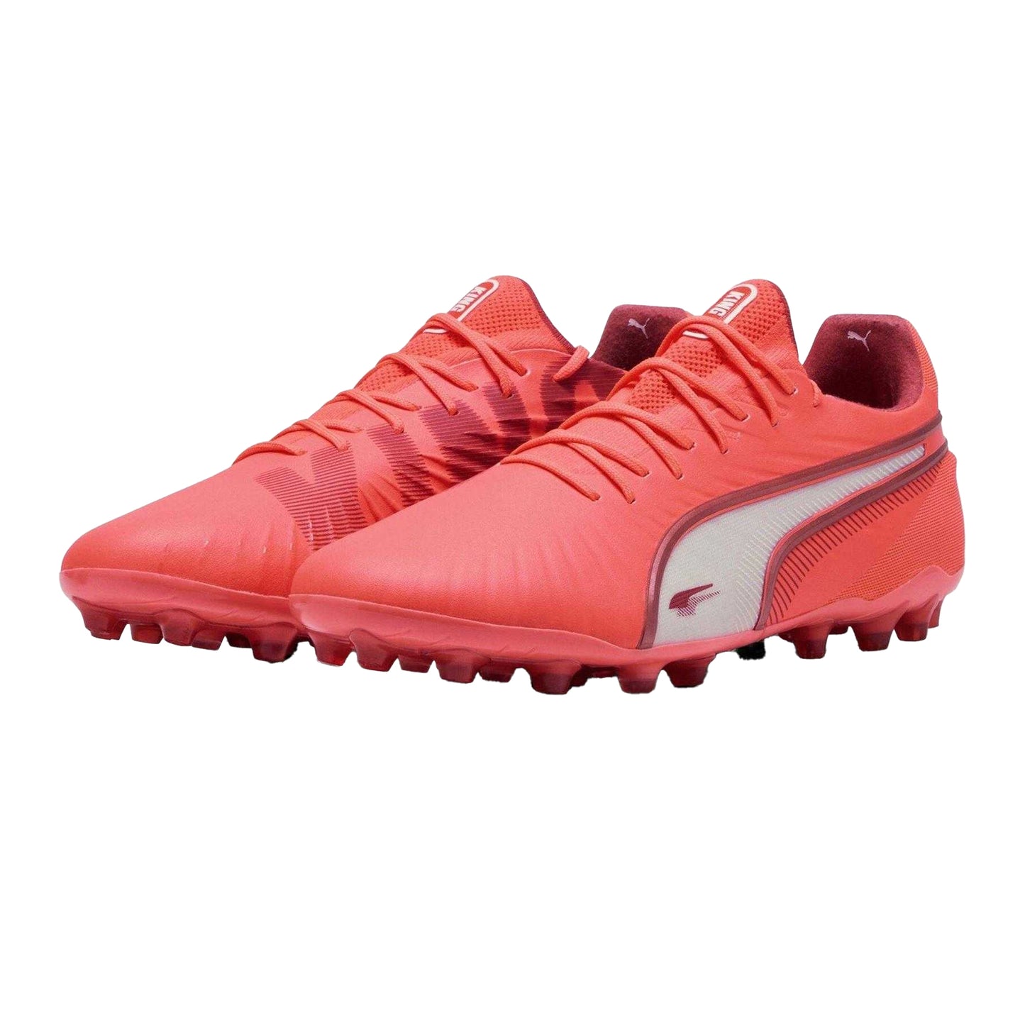 Glowing Red - Close up - Puma Mens King Ultimate Firm Ground Football Boots