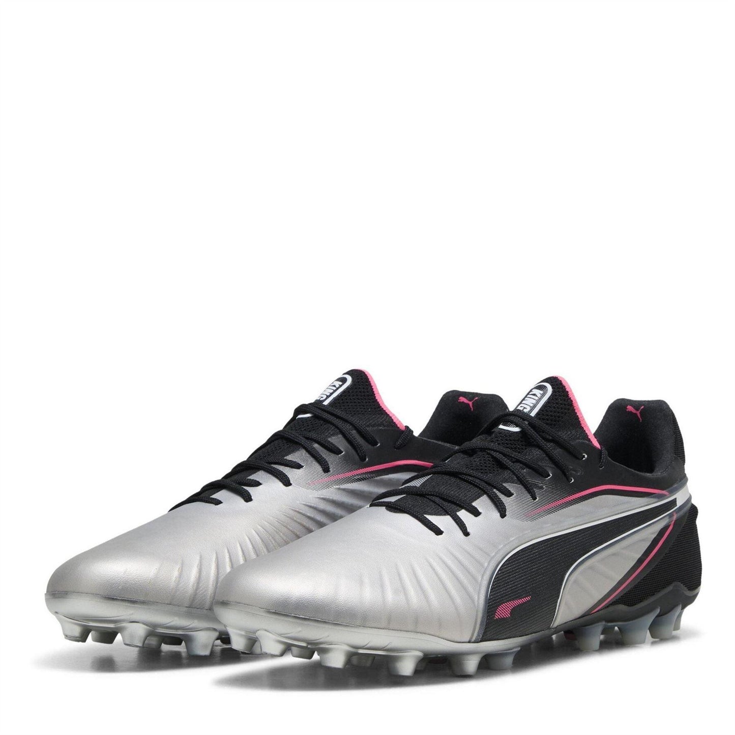 Silver - Front - Puma Mens King Ultimate Firm Ground Football Boots