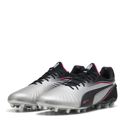 Silver - Front - Puma Mens King Ultimate Firm Ground Football Boots