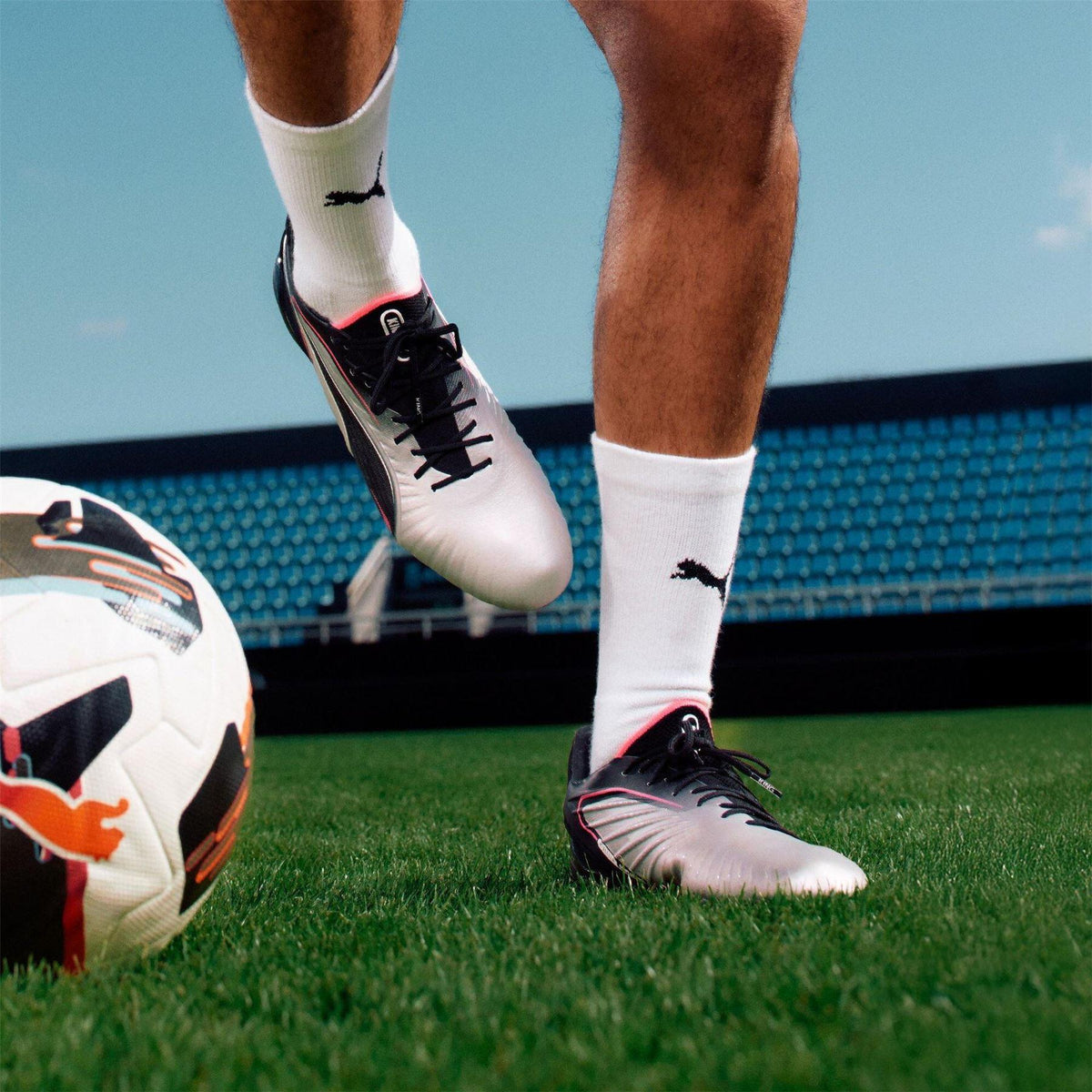 Silver - Side - Puma Mens King Ultimate Firm Ground Football Boots