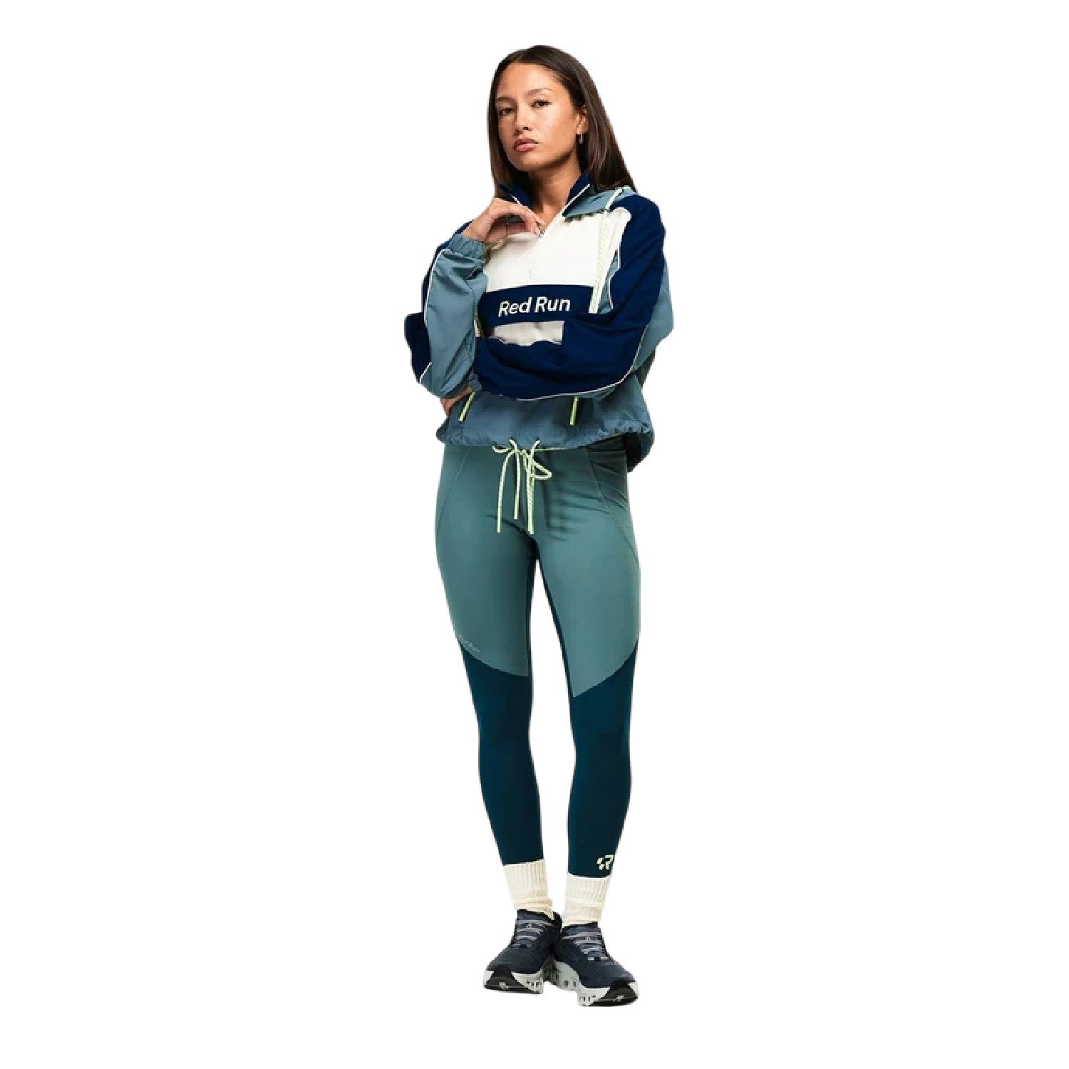 Green - Lifestyle - Red Run Womens-Ladies Skyline Lightweight Long-Sleeved Windbreaker