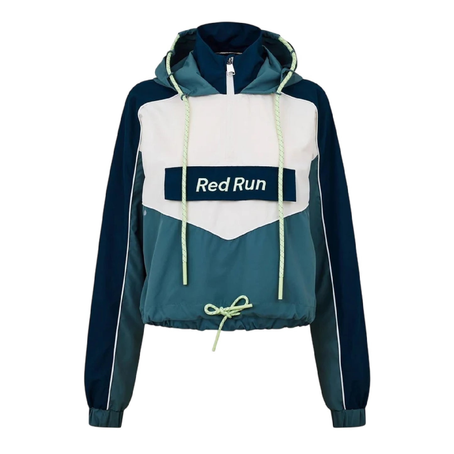 Green - Front - Red Run Womens-Ladies Skyline Lightweight Long-Sleeved Windbreaker