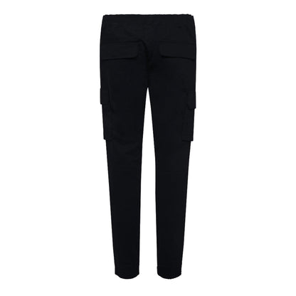 Black - Back - Crosshatch Mens Pendles Cotton Blend Cargo Trousers