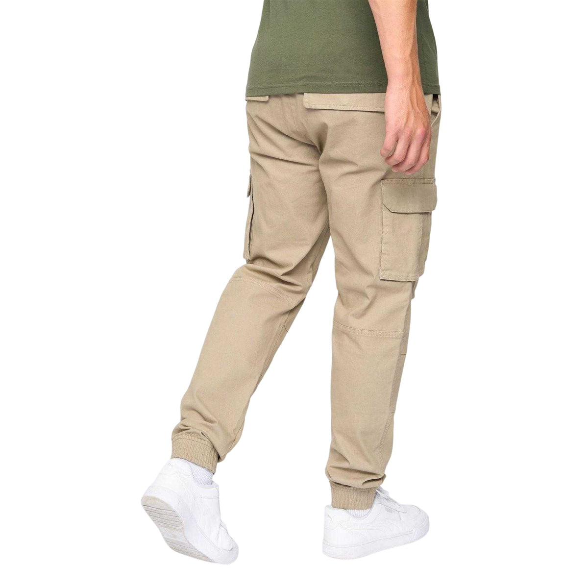 Stone - Lifestyle - Crosshatch Mens Pendles Cotton Blend Cargo Trousers