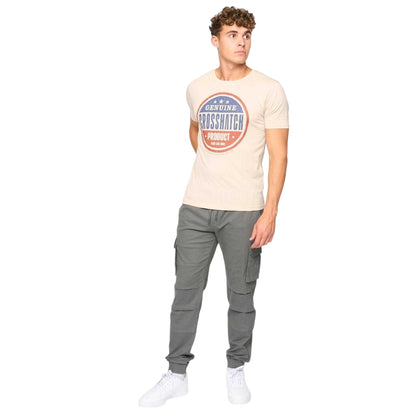 Deep Forest - Pack Shot - Crosshatch Mens Pendles Cotton Blend Cargo Trousers