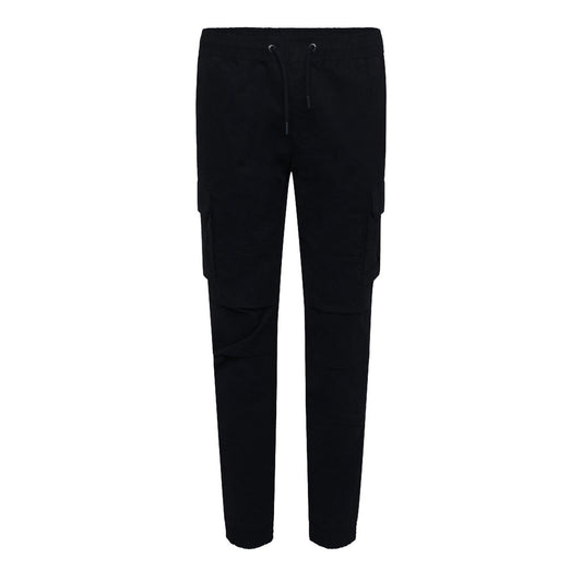 Black - Front - Crosshatch Mens Pendles Cotton Blend Cargo Trousers