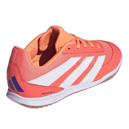 Coral - Back - Adidas Childrens-Kids Predator Club IN Sala Futsal Indoor Football Shoes