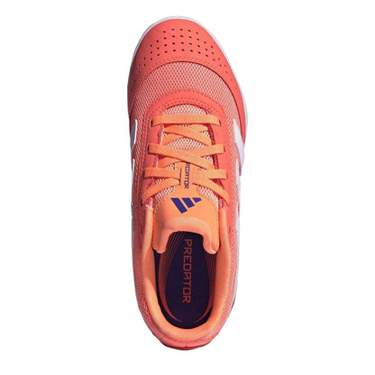 Coral - Lifestyle - Adidas Childrens-Kids Predator Club IN Sala Futsal Indoor Football Shoes