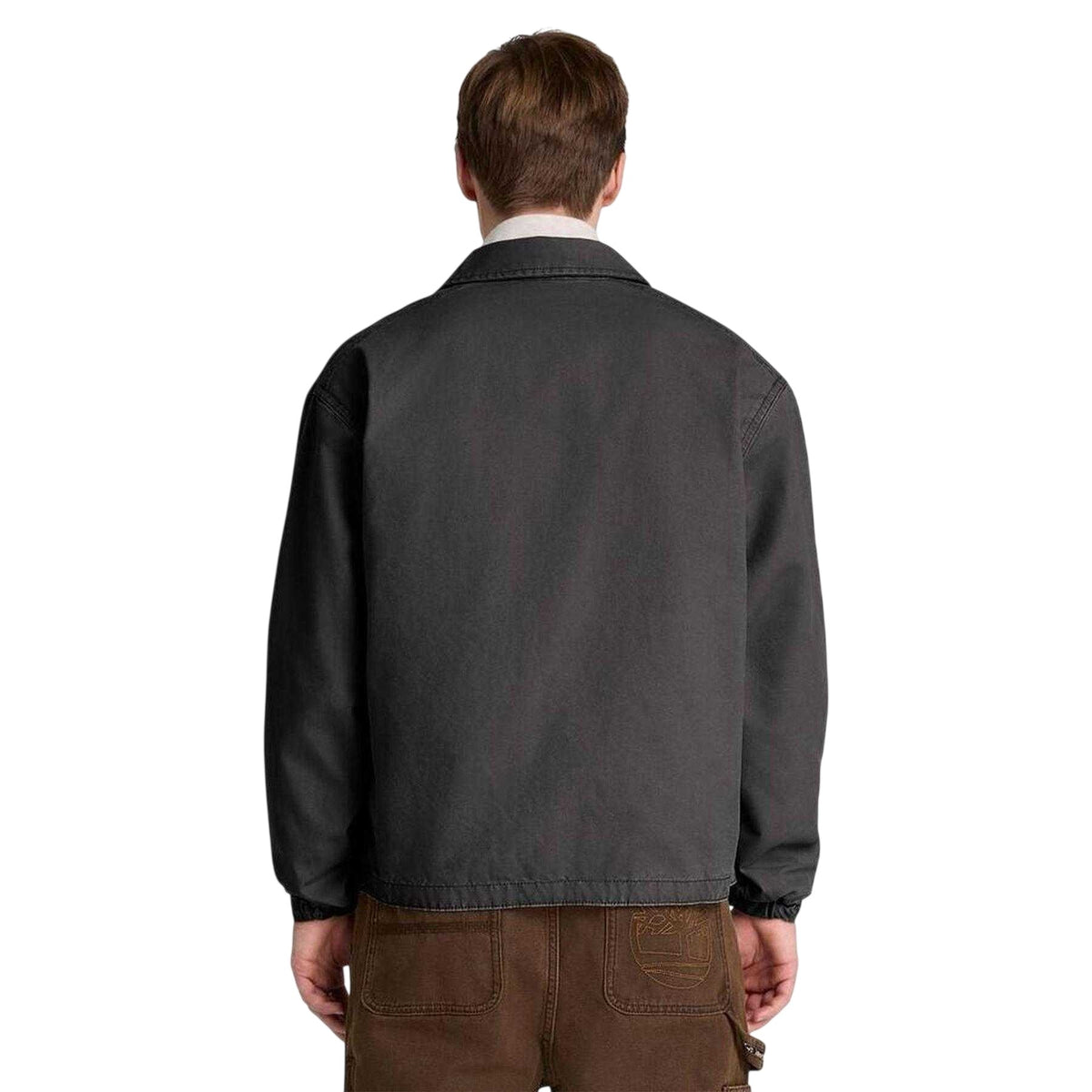 Vintage Black - Back - Timberland Mens Cotton Coach Jacket