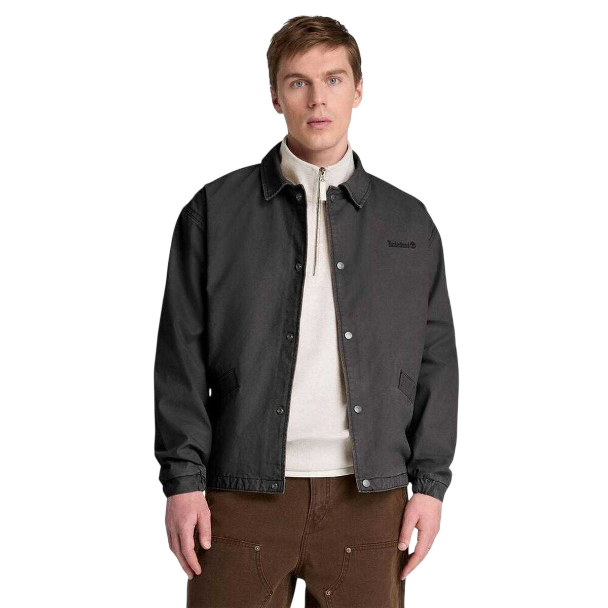 Vintage Black - Lifestyle - Timberland Mens Cotton Coach Jacket