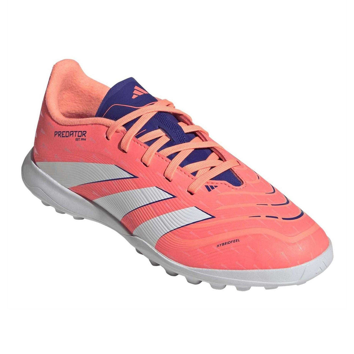 Coral - Pack Shot - Predator Childrens-Kids Predator League Firm Ground Football Boots