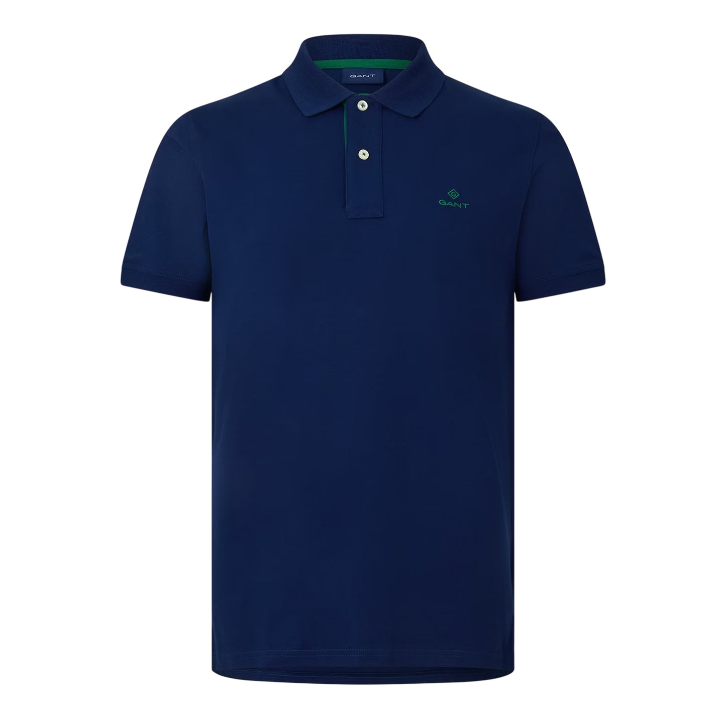 Navy-Pink - Front - Gant Mens Rugger Polo Shirt
