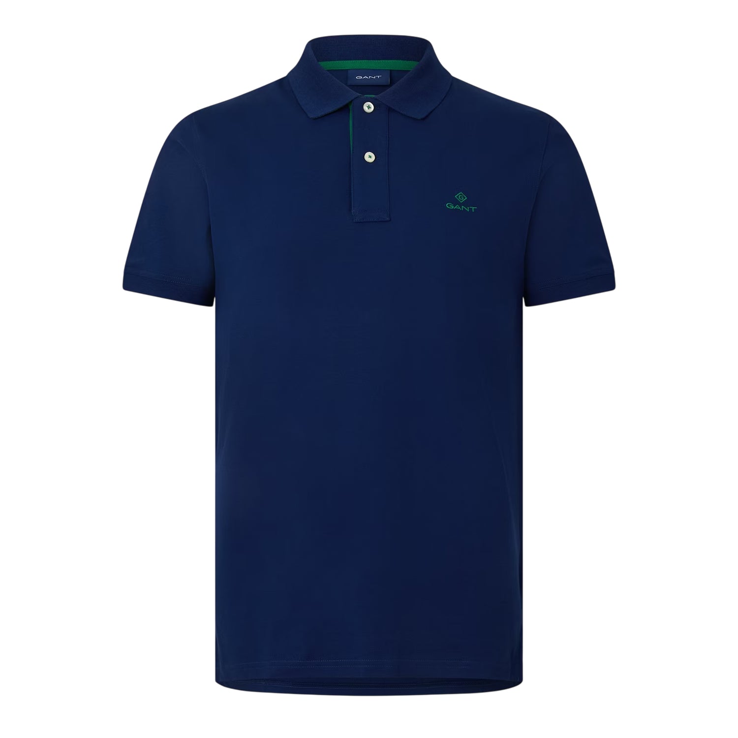 Navy-Pink - Front - Gant Mens Rugger Polo Shirt