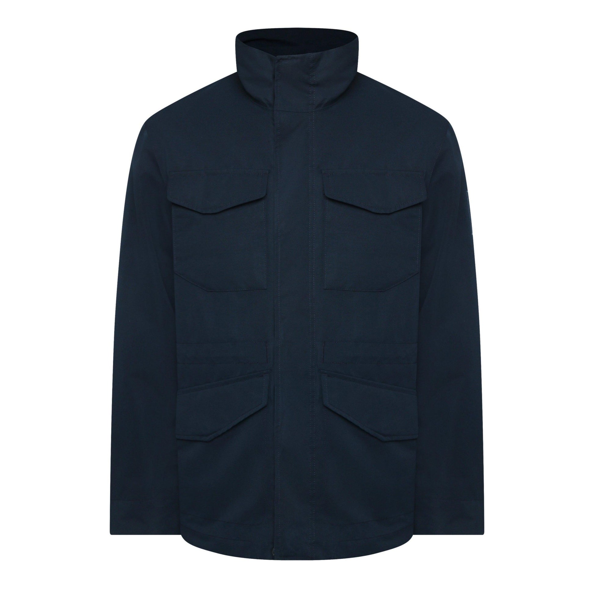 Dark Sapphire - Front - Timberland Mens Weston Plain 4 Pockets Field Jacket