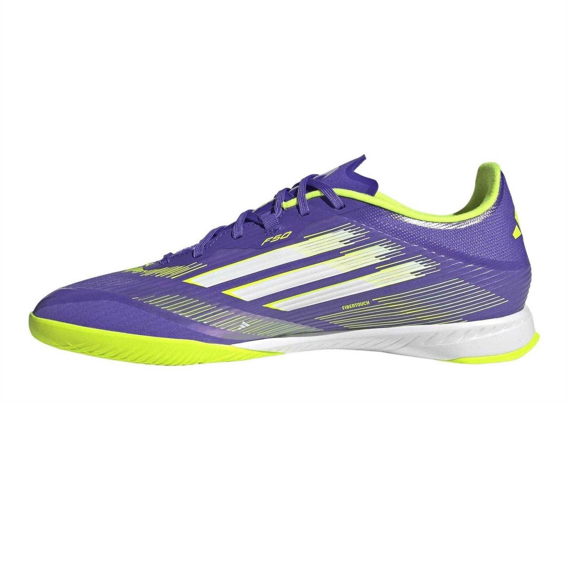 Purple Rush - Side - Adidas Mens Flat Indoor Football Shoes