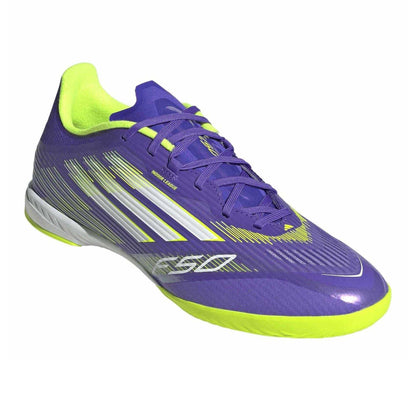 Purple Rush - Pack Shot - Adidas Mens Flat Indoor Football Shoes