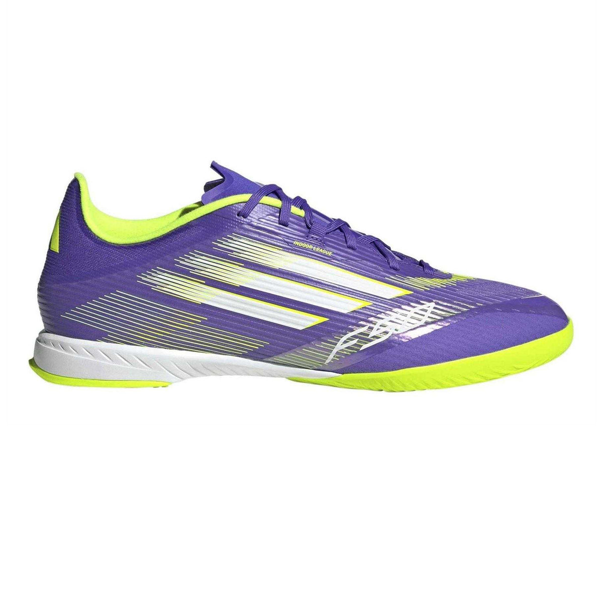 Purple Rush - Front - Adidas Mens Flat Indoor Football Shoes