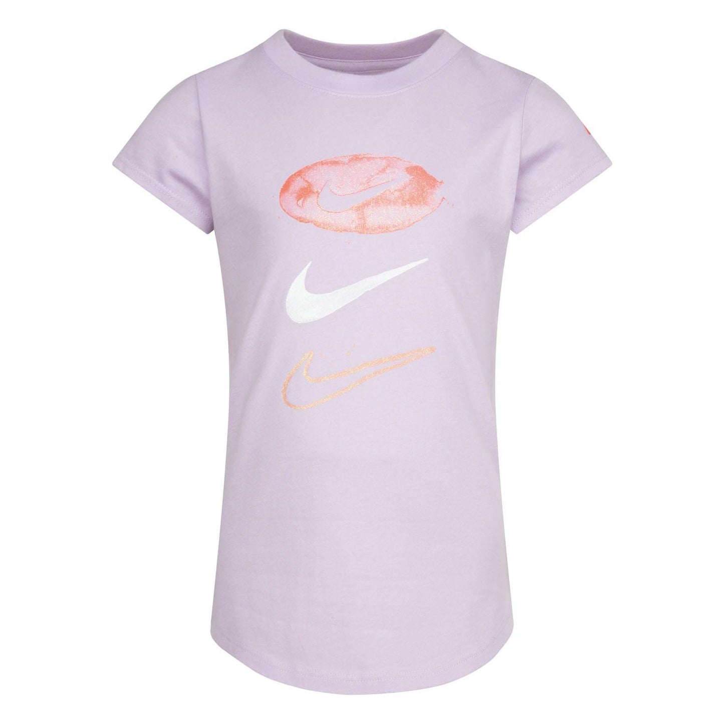 Purple - Front - Nike Girls Summer Daze Pill Swoosh T-Shirt