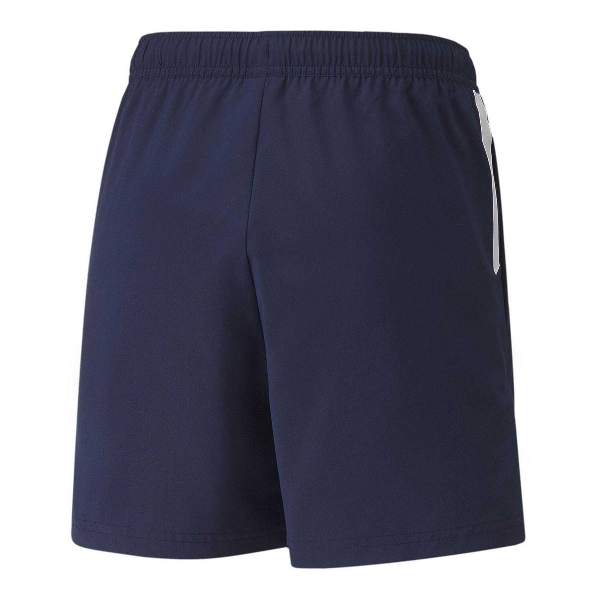 Peacoat Blue-Black-White - Back - Puma Childrens-Kids TeamLIGA Sideline Football Shorts
