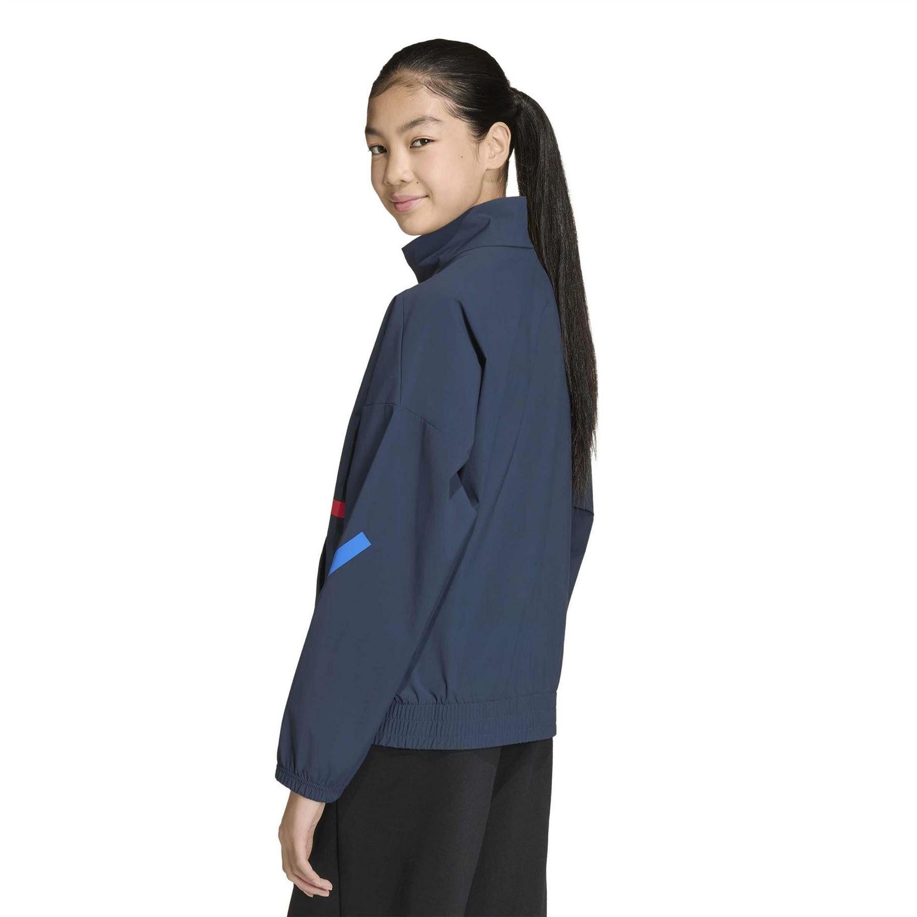 Night Navy - Back - Adidas Childrens-Kids Anthem Arsenal FC Full Zip Jacket