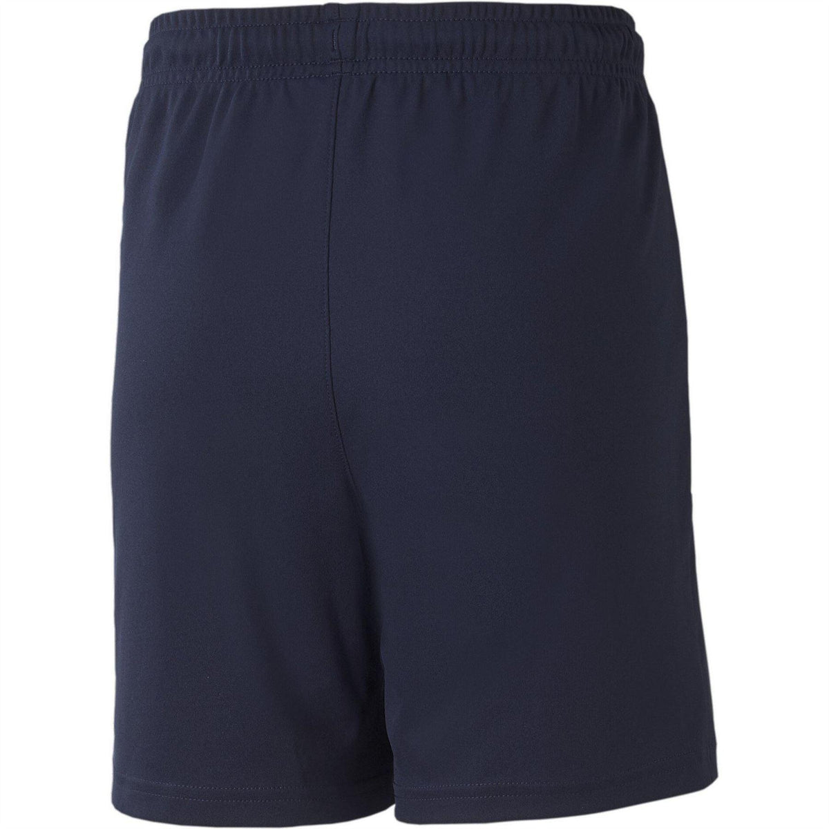 Peacoat-White - Back - Puma Childrens-Kids Team Liga Training Football Shorts