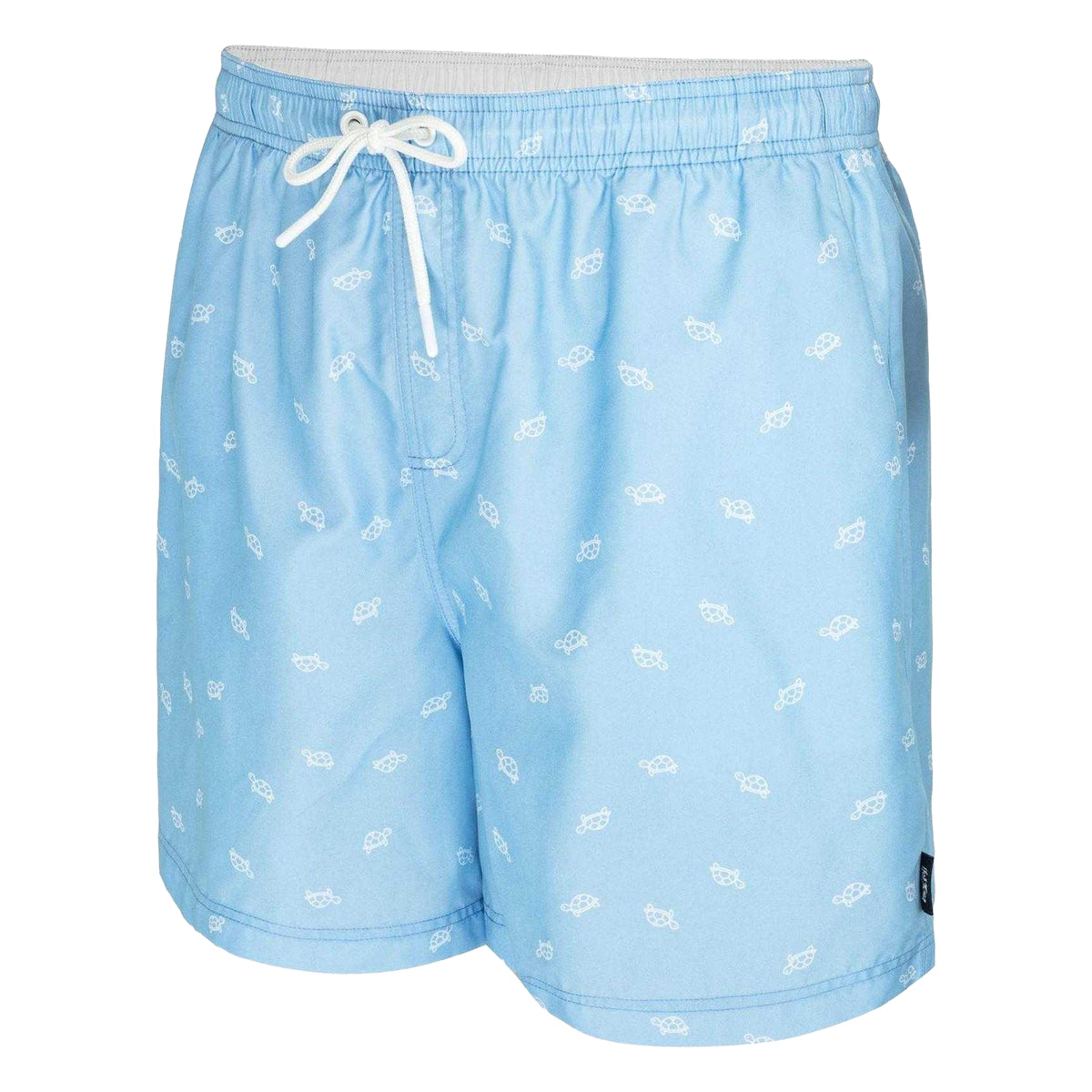Blue - Side - Hot Tuna Unisex Adult Turtle Swim Shorts