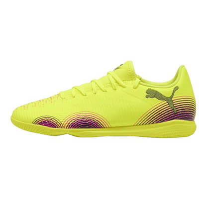 Yellow - Side - Puma Unisex Adult Future 8 Play It Indoor Football Shoes