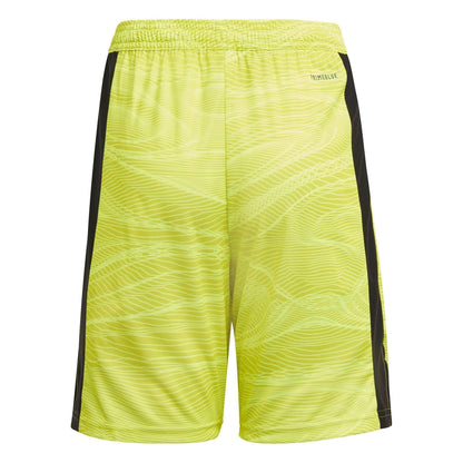 Acid Yellow - Back - Adidas Childrens-Kids Con Football Goalkeeper Shorts