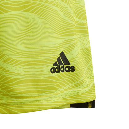 Acid Yellow - Side - Adidas Childrens-Kids Con Football Goalkeeper Shorts