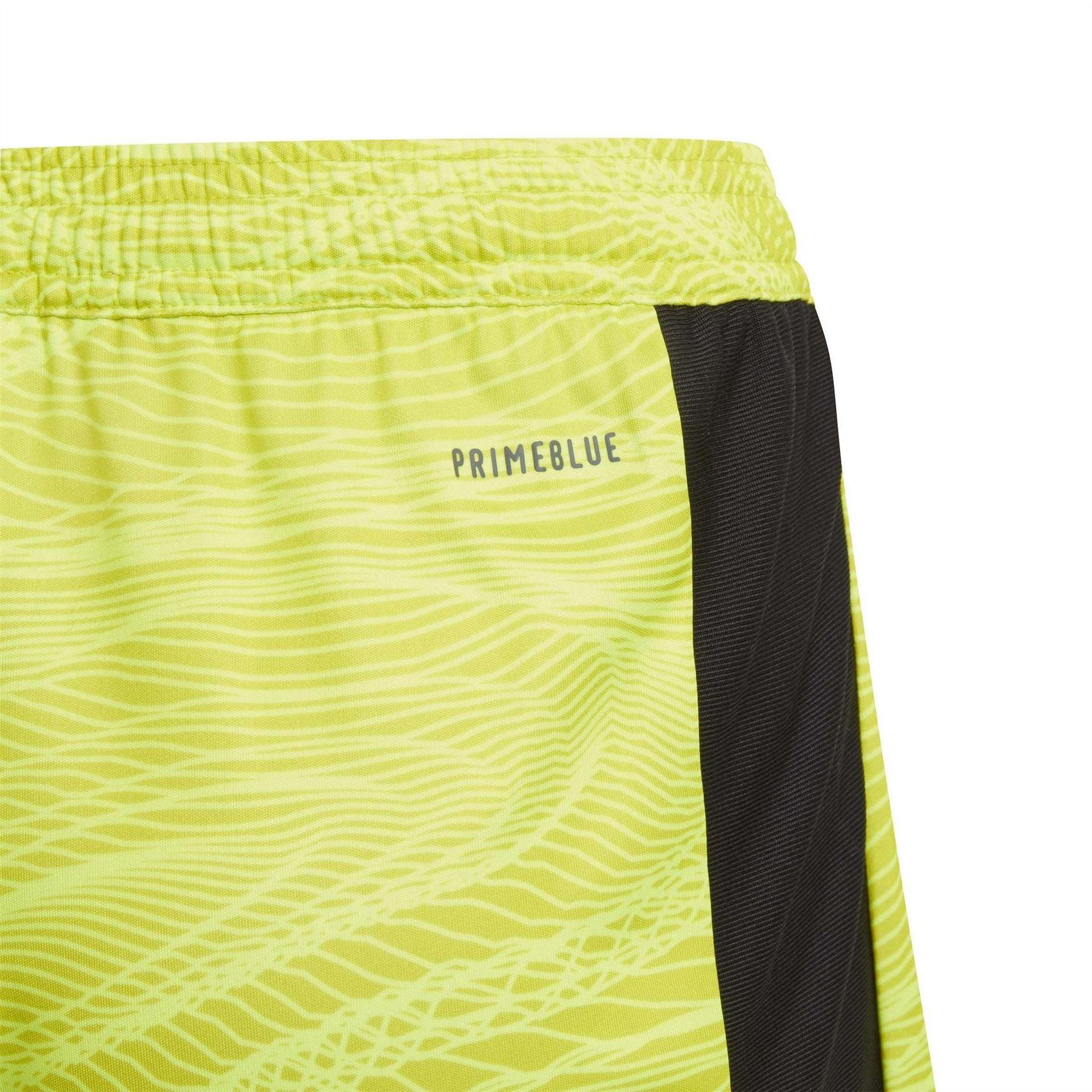 Acid Yellow - Lifestyle - Adidas Childrens-Kids Con Football Goalkeeper Shorts