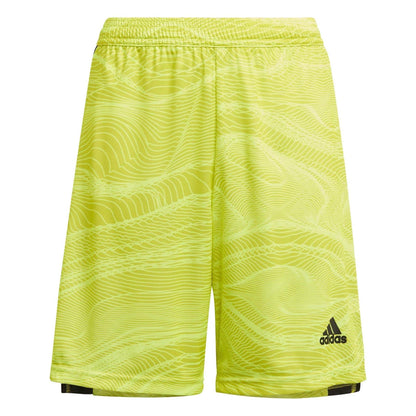 Acid Yellow - Front - Adidas Childrens-Kids Con Football Goalkeeper Shorts