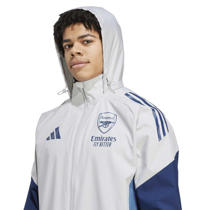 Grey - Side - Adidas Mens Arsenal FC Jacket