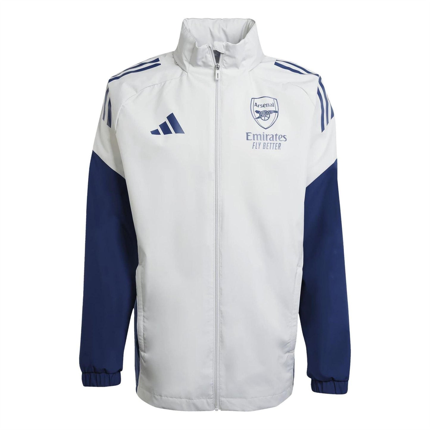 Grey - Front - Adidas Mens Arsenal FC Jacket