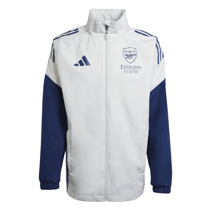 Grey - Front - Adidas Mens Arsenal FC Jacket