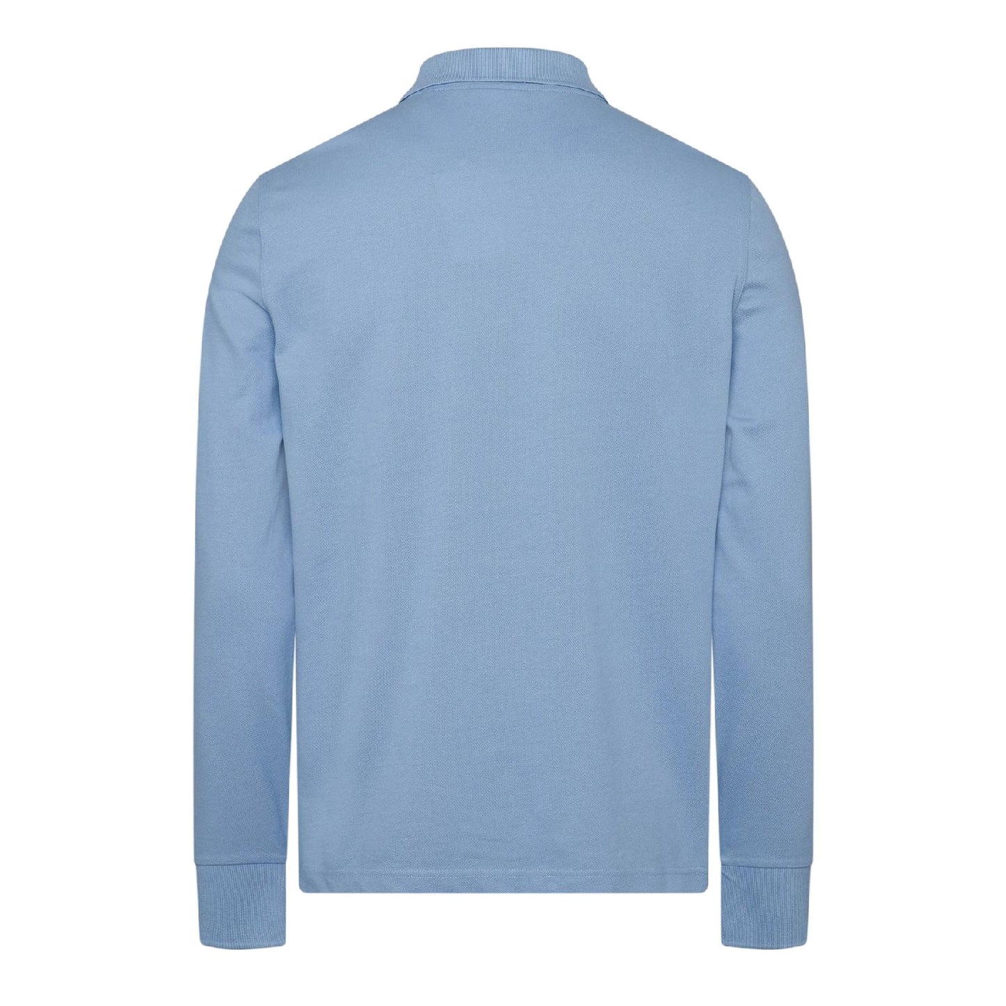 Clear Sky - Back - Gant Mens Embroidered Logo Long-Sleeved Polo Shirt