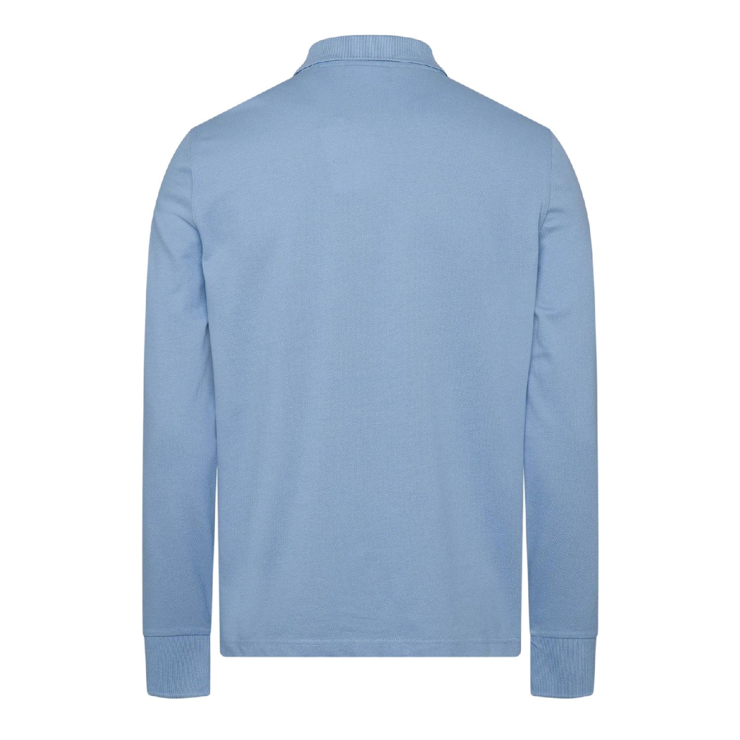 Clear Sky - Back - Gant Mens Embroidered Logo Long-Sleeved Polo Shirt